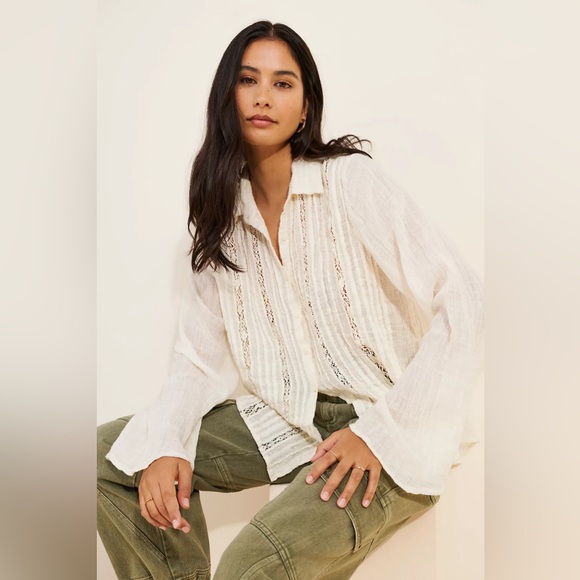 Free People Mila Buttondown Shirt - Picture 11 of 12